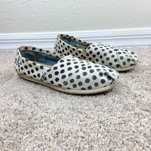 Toms Classic Canvas Polka Dot Slip-On Flats